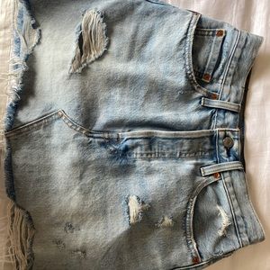 Levi high waisted denim skirt
